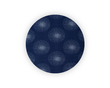 Abbildung des Dekors Punkte-dunkelblau vom Faltstore